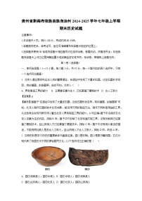 贵州省黔南布依族苗族自治州2024-2025学年七年级(上)期末历史试卷（解析版）