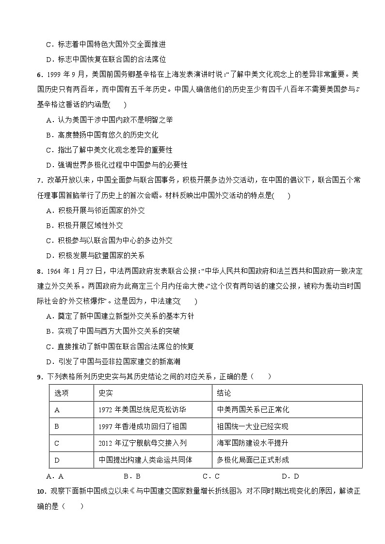 江苏省苏州市2025年中考历史一模考前复习卷(四)第2页