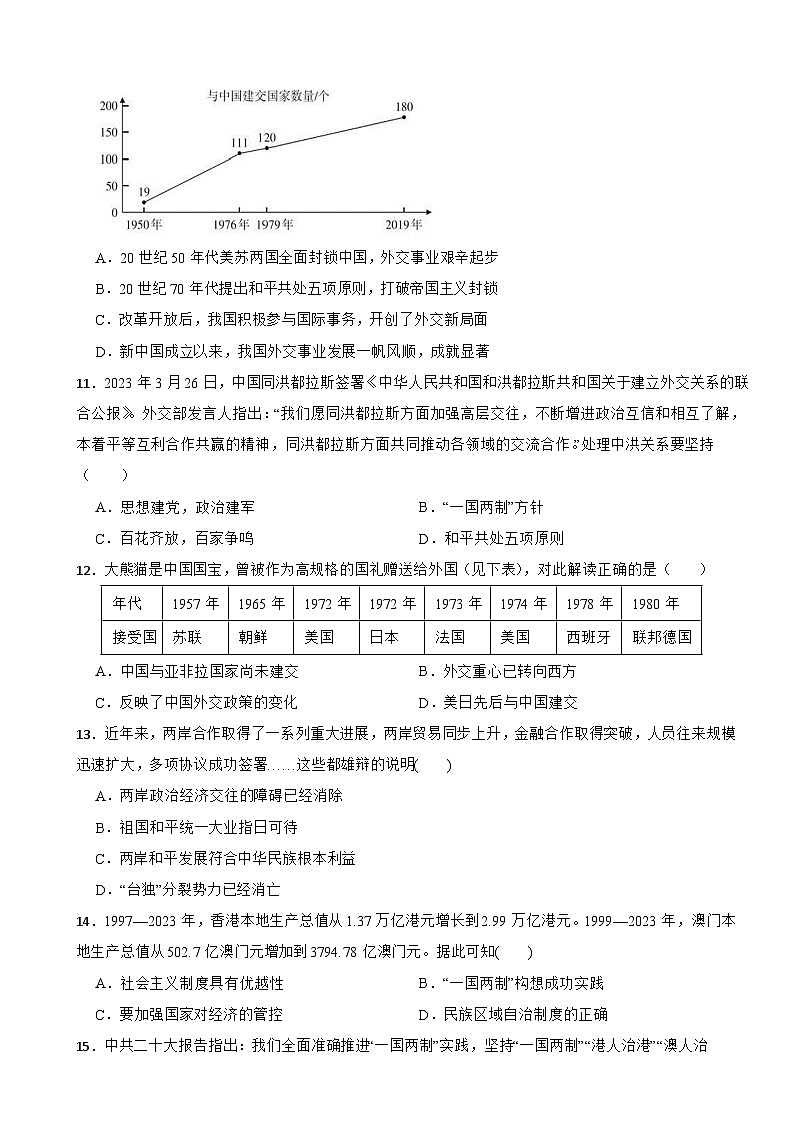 江苏省苏州市2025年中考历史一模考前复习卷(四)第3页