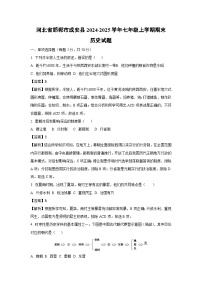 河北省邯郸市成安县2024-2025学年七年级(上)期末历史试卷(解析版)