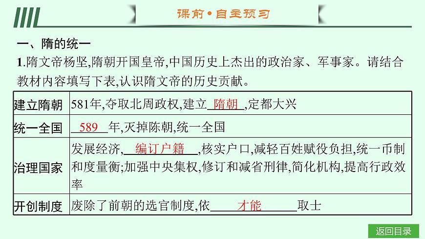 第1課　隋朝統(tǒng)一與滅亡第5頁
