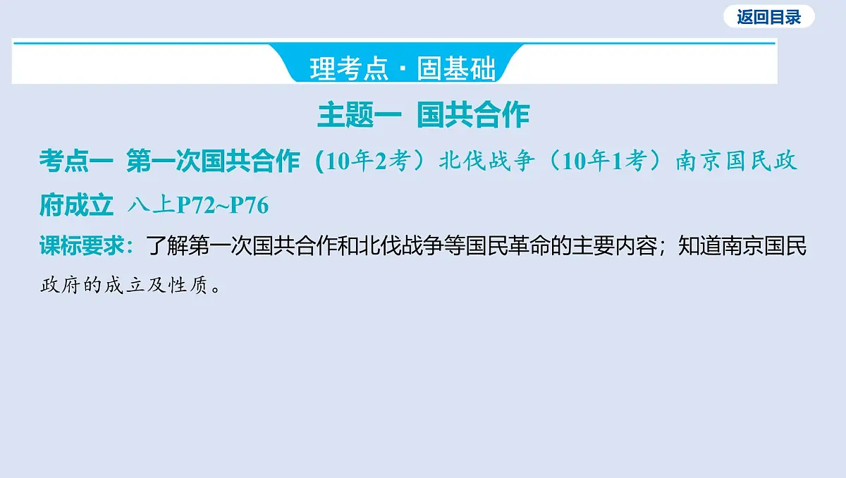 06-第五单元 从国共合作到国共对立课件 2025年历史中考一轮复习第6页