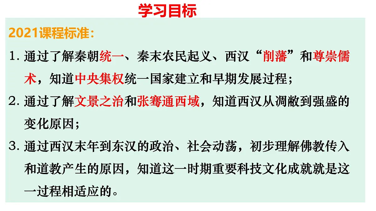 复习课件:七上第三单元秦汉时期 统一多民族国家的建立和巩固课件第2页