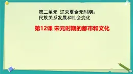 初中  歷史  人教版（2024）  七年級(jí)下冊第12課 宋元時(shí)期的都市和文化 課件