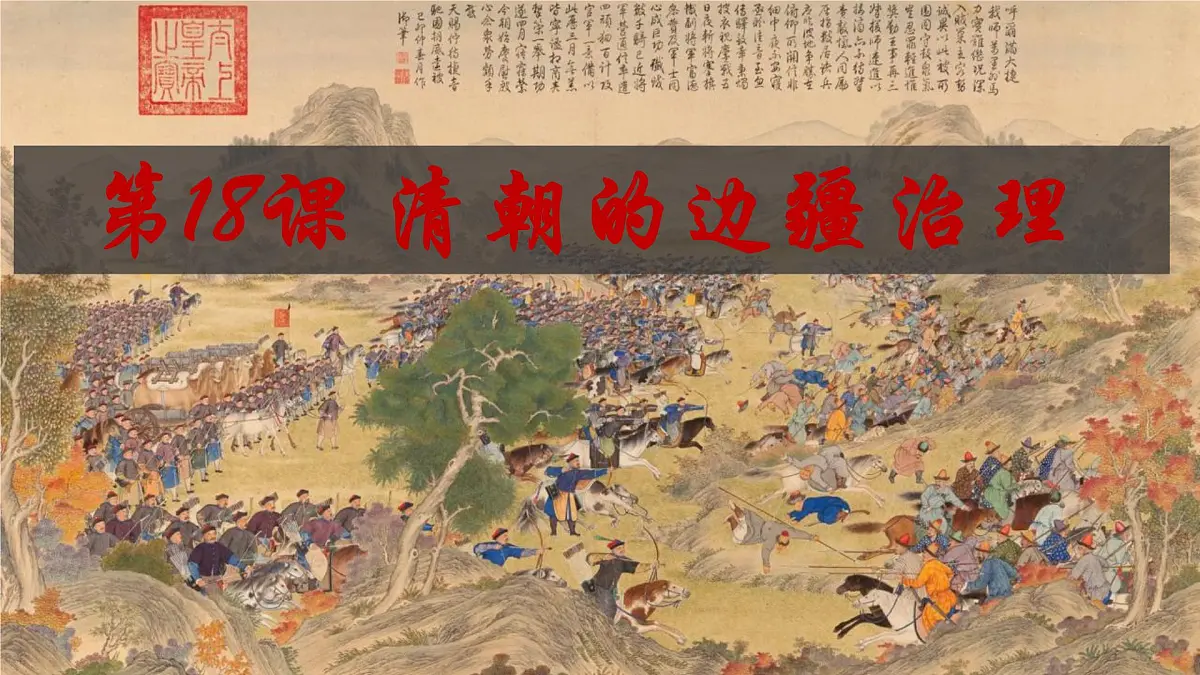 3.18 清朝的边疆治理 课件 2024-2025学年统编版七年级历史下册第1页