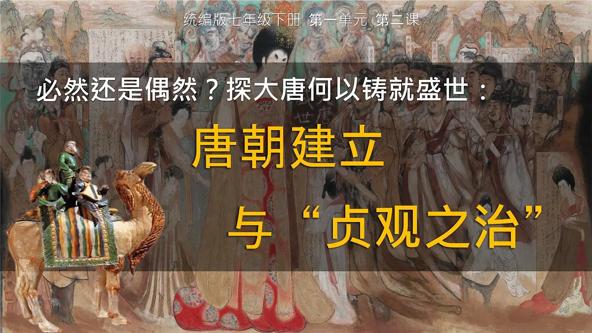 初中 历史 人教版(2024) 七年级下册(2024) 第2课 唐朝建立与“贞观之治” 课件第1页