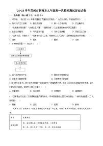 2025年广东省湛江市雷州市新南方学校中考一模历史试题（原卷版+解析版）