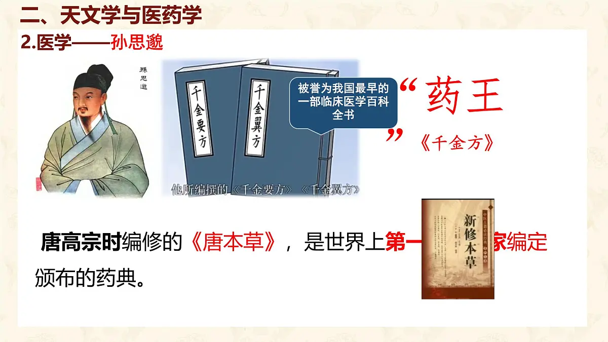 初中 历史 人教版(2024) 七年级下册(2024)第7课 隋唐时期的科技与文化 课件第7页