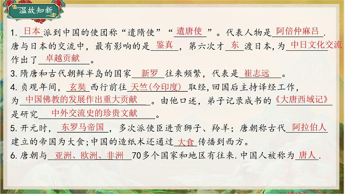 初中 历史 人教版(2024) 七年级下册(2024)第7课 隋唐时期的科技与文化 课件第1页