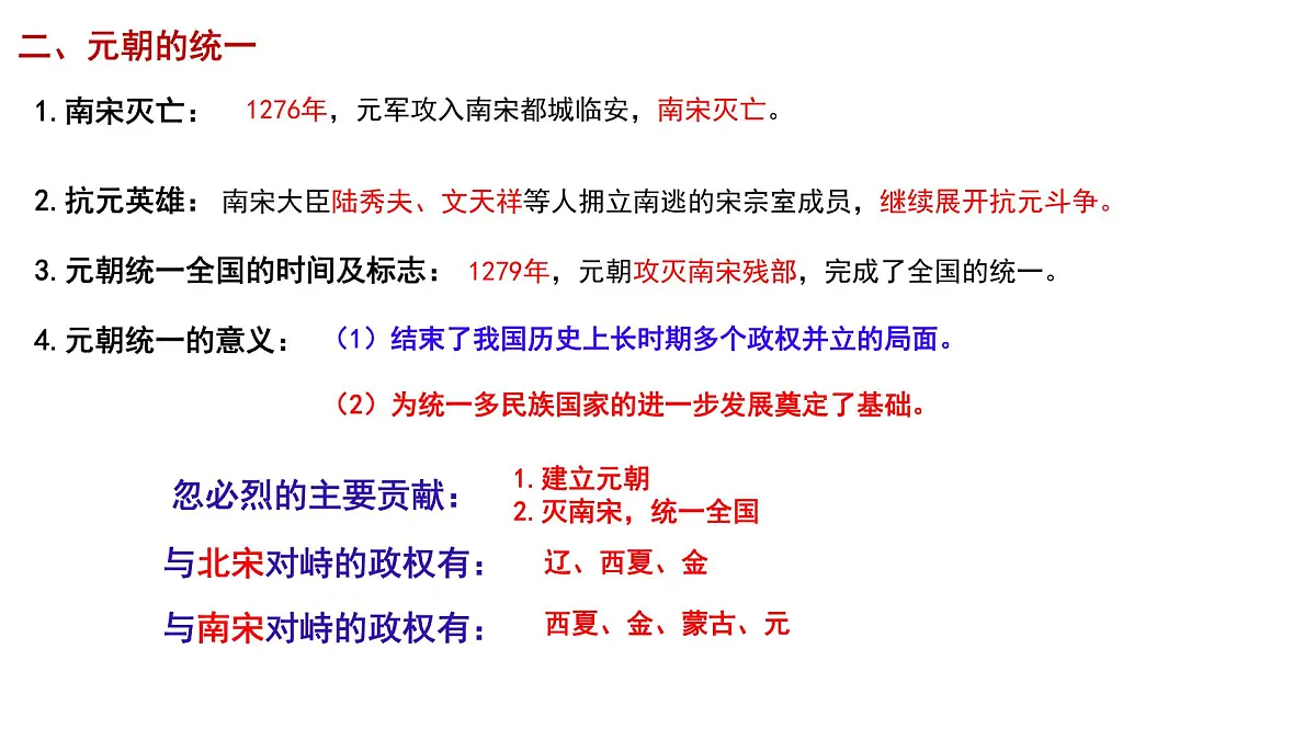 初中 历史 人教版(2024) 七年级下册(2024) 第二单元第11课 元朝的统一 课件第8页