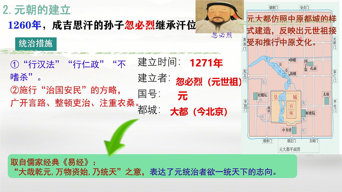 初中 历史 人教版(2024) 七年级下册(2024) 第二单元第11课 元朝的建立与统一 课件第8页