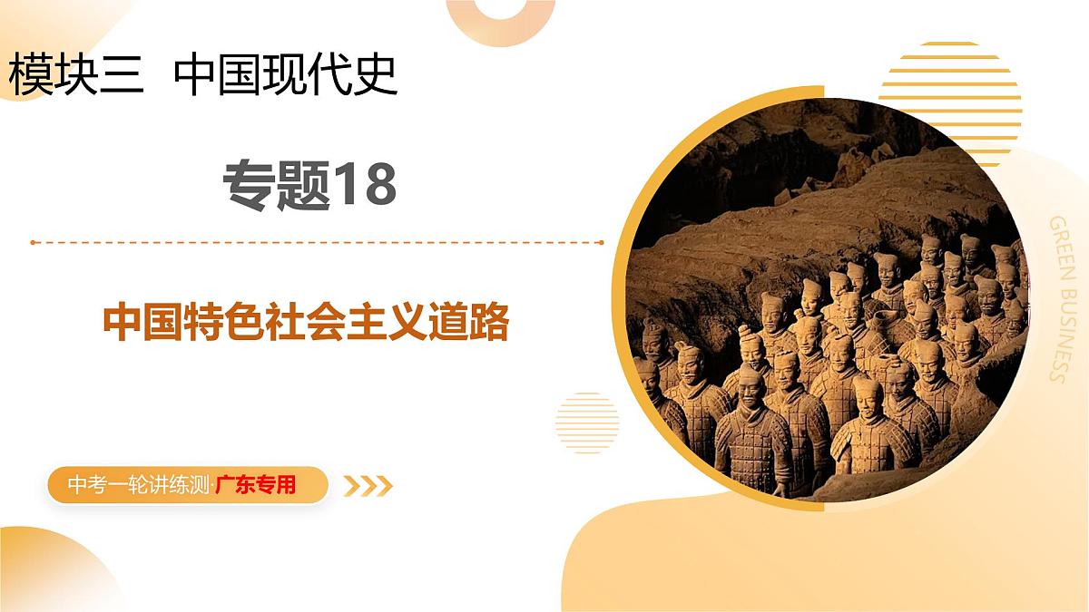 专题18 中国特色社会主义道路 2025年中考历史一轮复习讲练测(广东专用) 课件第1页
