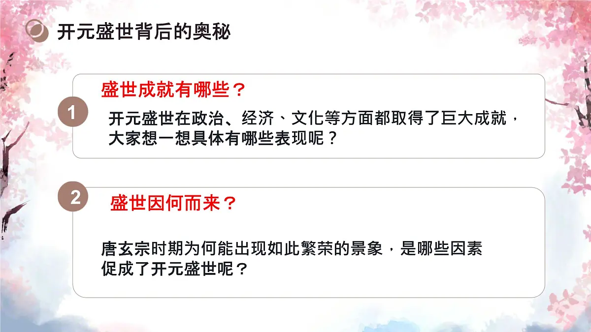 初中 历史 人教版(2024) 七年级下册(2024)第3课 开元盛世 课件第3页