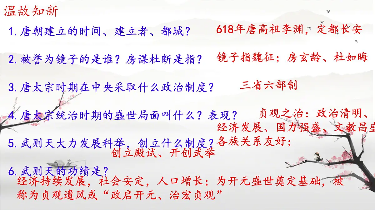 初中 历史 人教版(2024) 七年级下册(2024)第3课 开元盛世 课件第1页