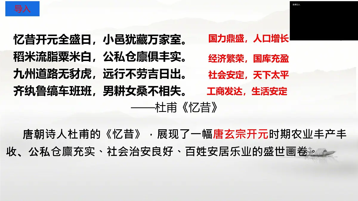 初中 历史 人教版(2024) 七年级下册(2024)第3课 开元盛世 课件第2页