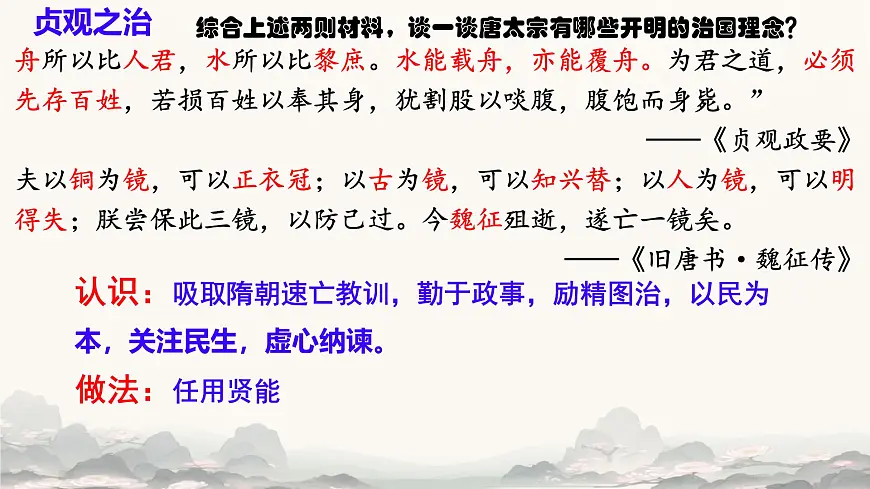 初中 历史 人教版(2024) 七年级下册(2024)第2课 唐朝建立与“贞观之治” 课件第7页
