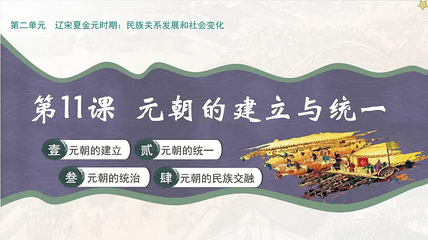 新统编版历史七下 2-11《元朝的建立与统一》 课件第4页
