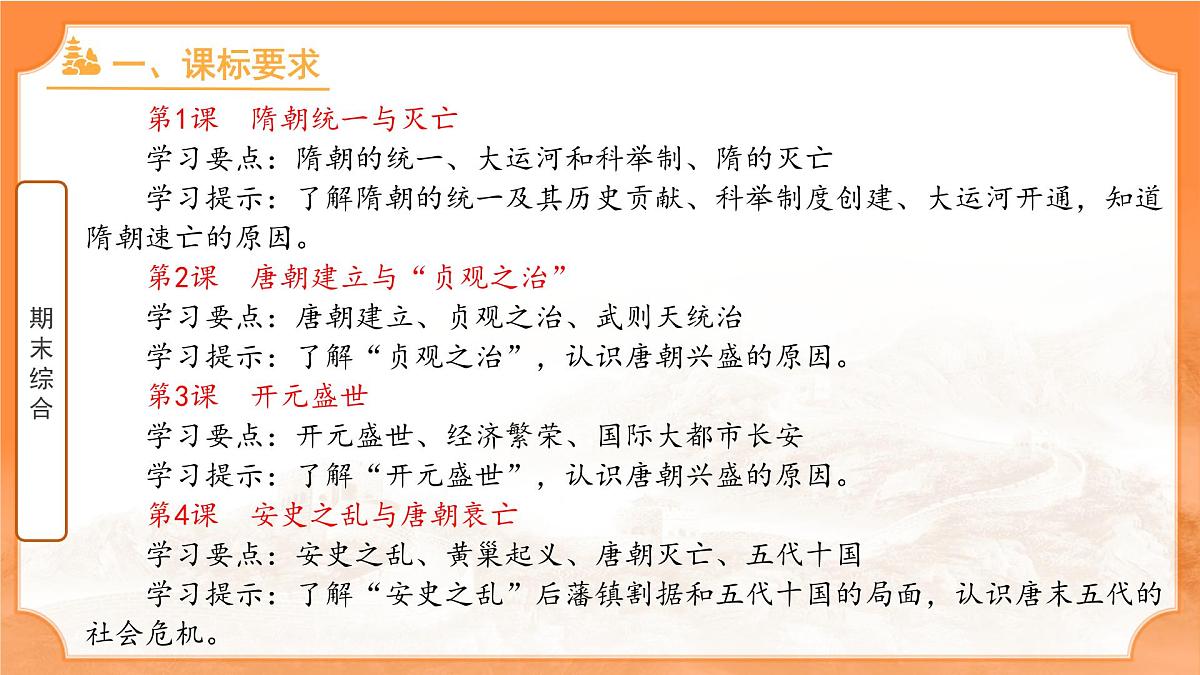 历史统编版新教材七年级下册期末 复习课件第2页