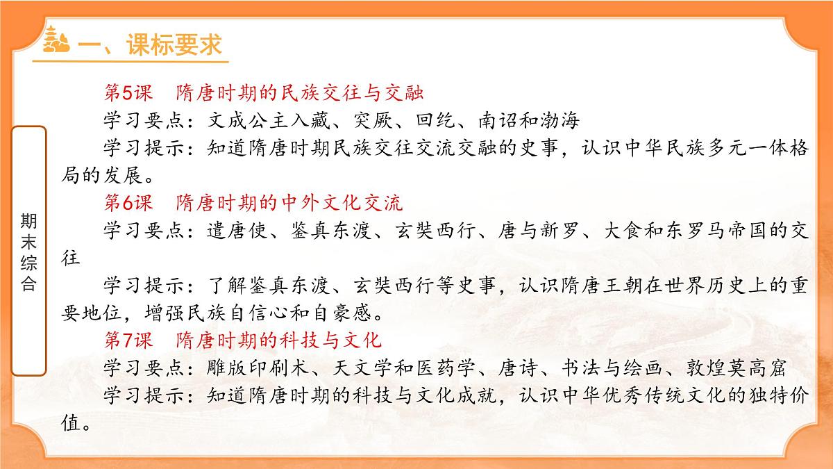 历史统编版新教材七年级下册期末 复习课件第3页