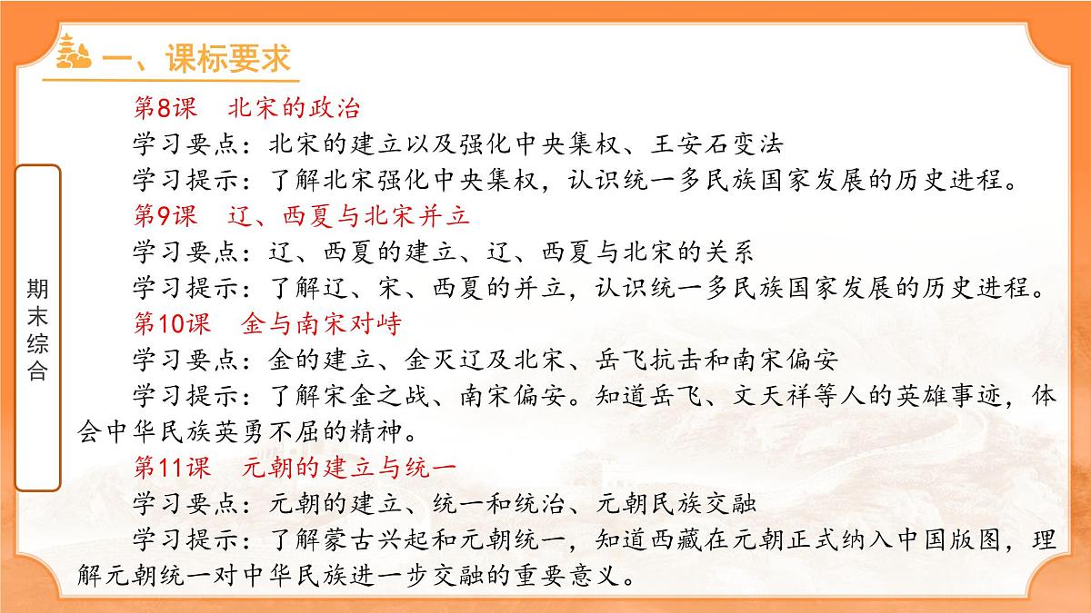 历史统编版新教材七年级下册期末 复习课件第4页