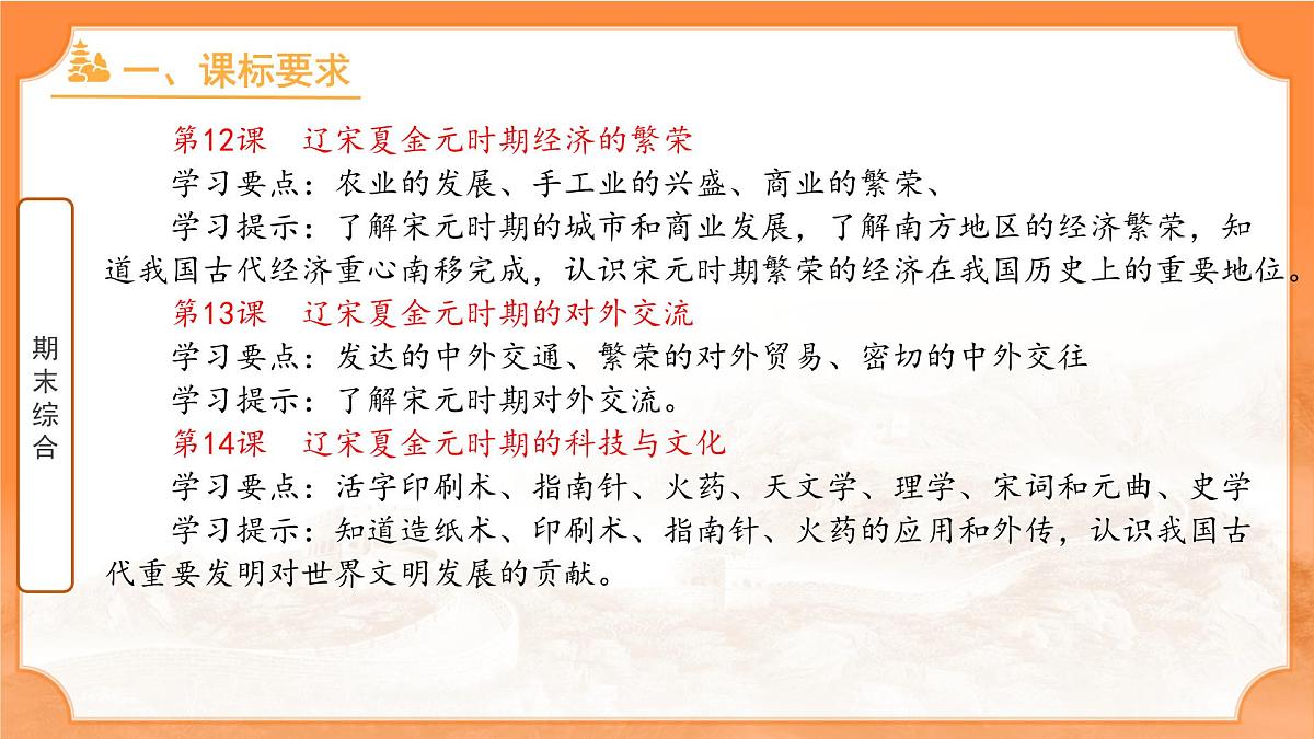 历史统编版新教材七年级下册期末 复习课件第5页