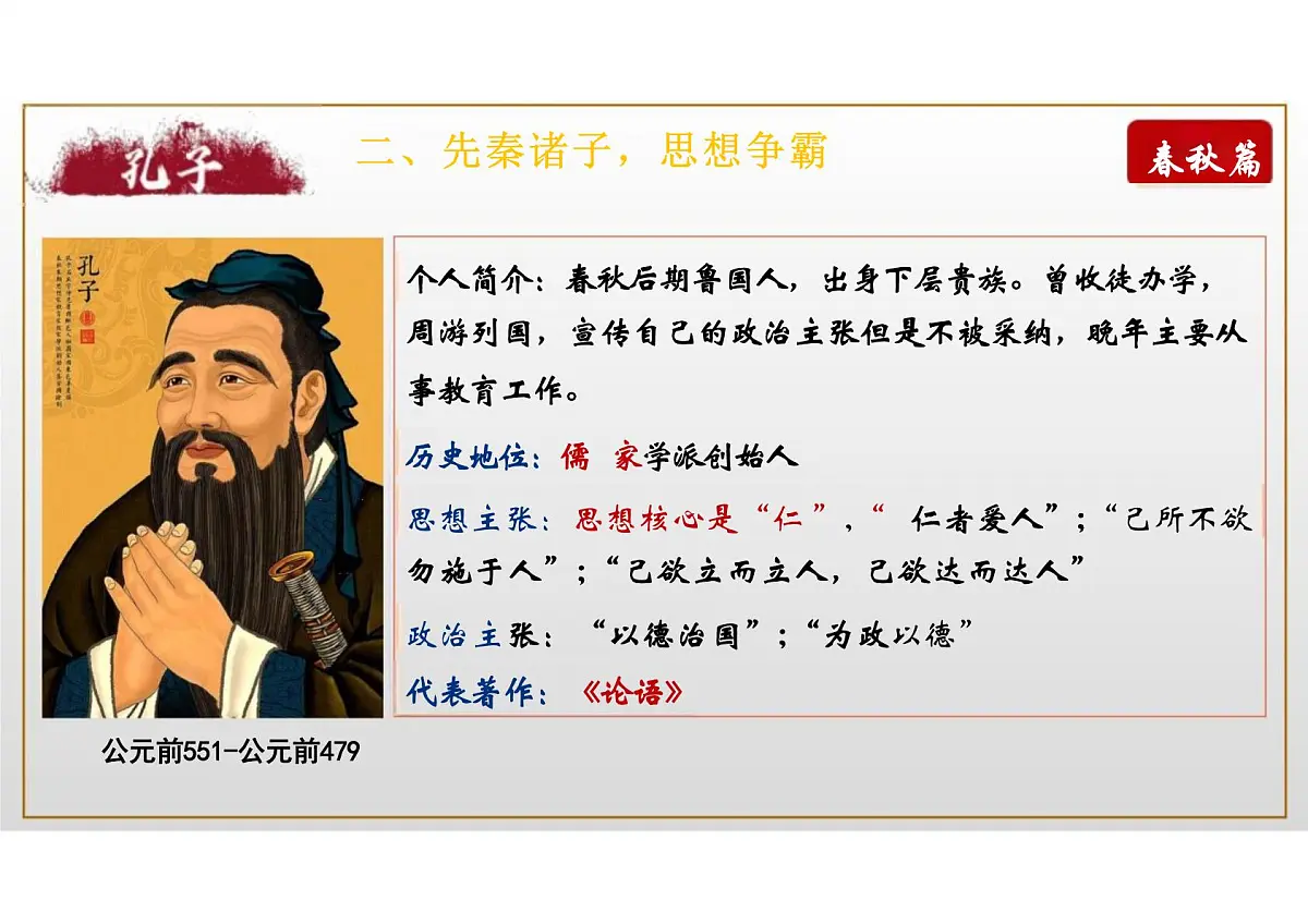 第7课 百家争鸣 课件 2024-2025学年统编版七年级历史上册第8页