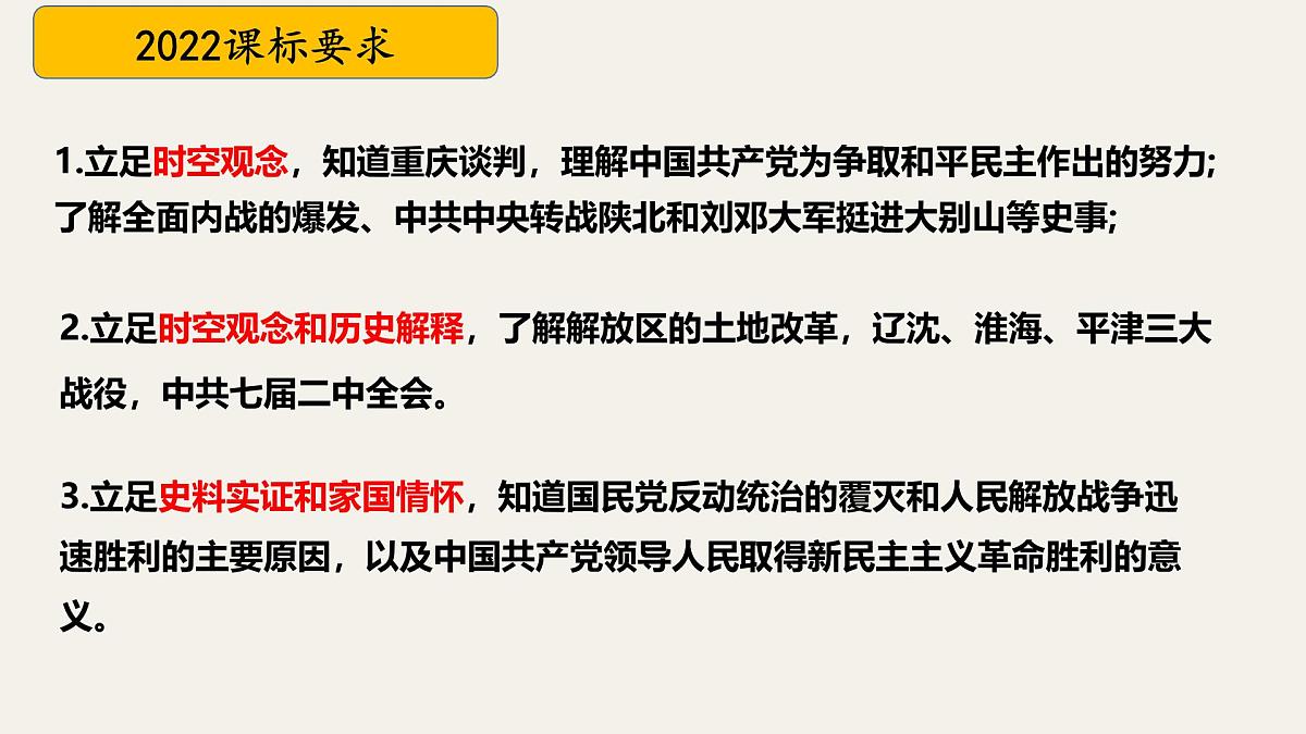 八上第七单元 人民解放战争(复习课件)2025年中考历史一轮复习教学课件(统编版)第3页