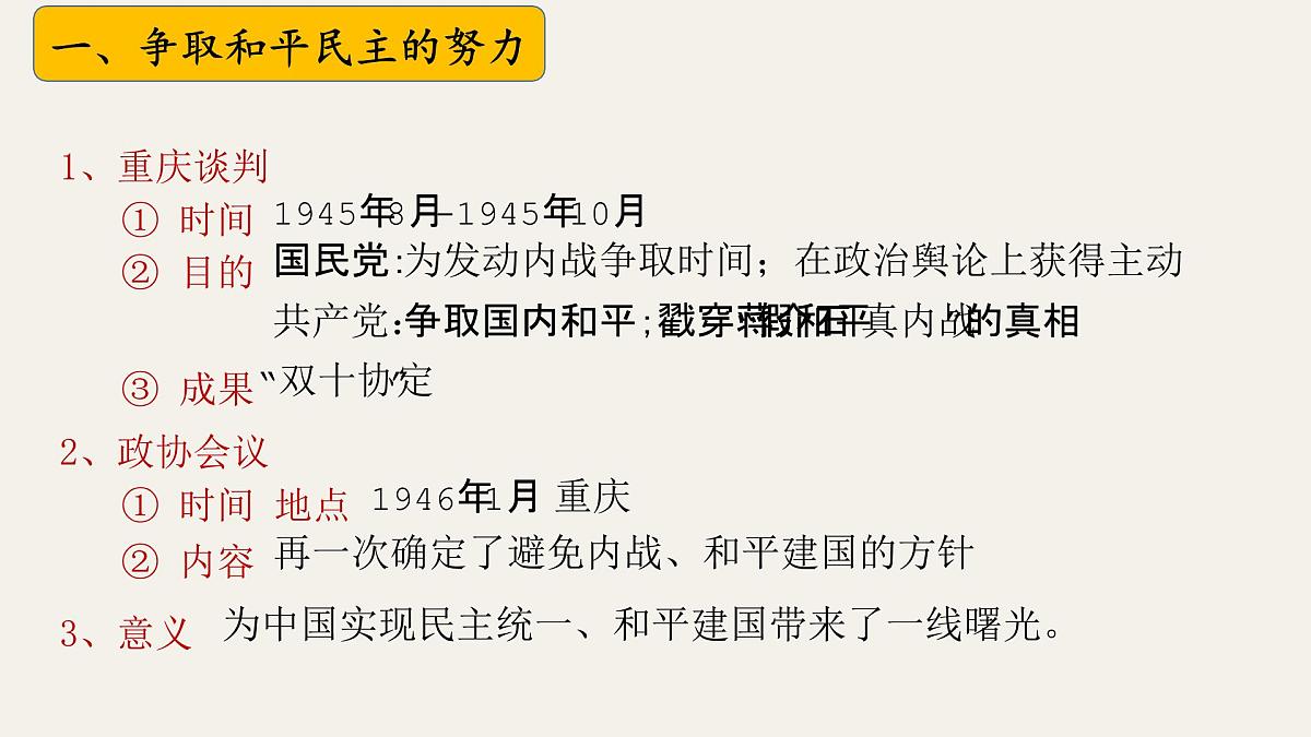 八上第七单元 人民解放战争(复习课件)2025年中考历史一轮复习教学课件(统编版)第6页