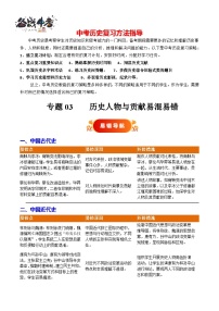 易錯(cuò)專(zhuān)題03 歷史人物與貢獻(xiàn)易混易錯(cuò)--2025年中考?xì)v史考試易錯(cuò)題（全國(guó)通用）