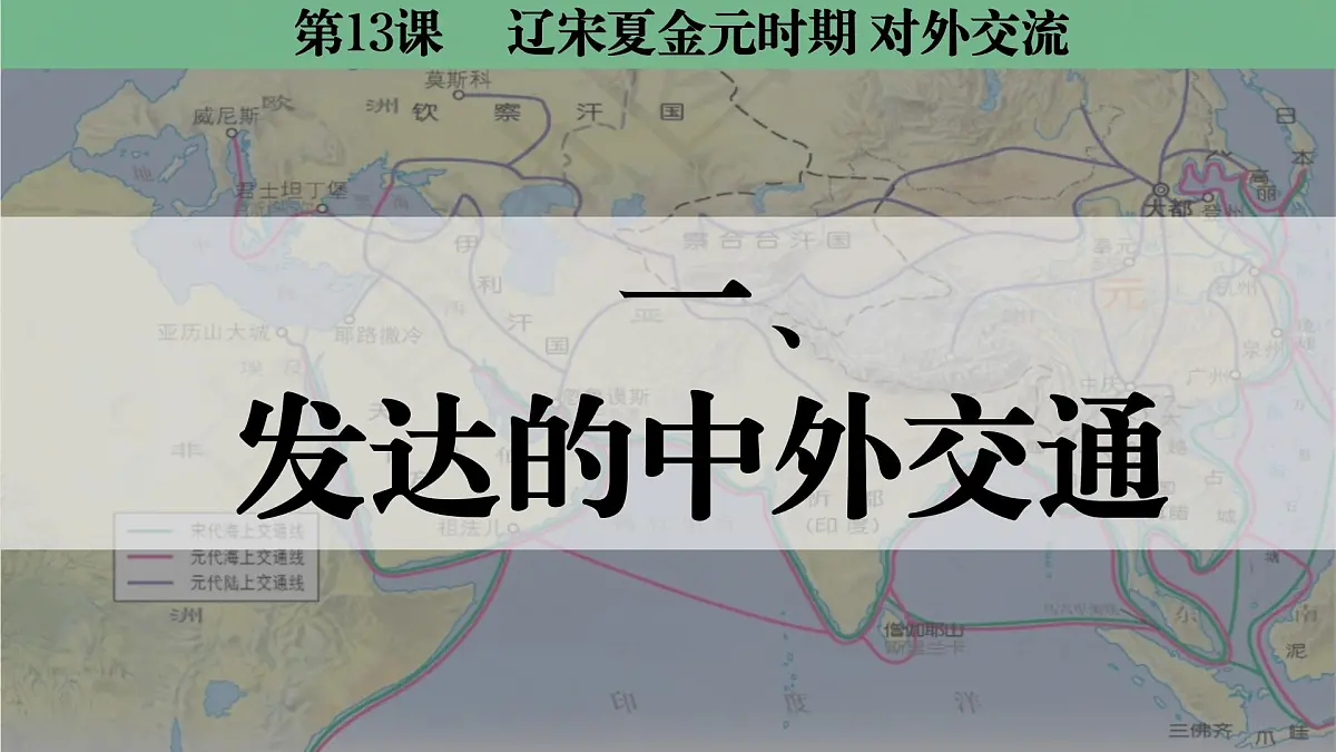 统编版七年级历史下册第13课《辽宋夏金元时期的对外交流》课件第3页