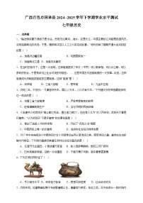 2024—2025学年度广西百色市田林县七年级下学期期中考试历史试题（含答案）
