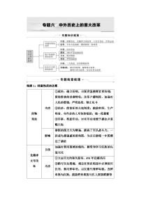 2025年中考历史总复习讲义 38 第二编 专题六 中外历史上的重大改革