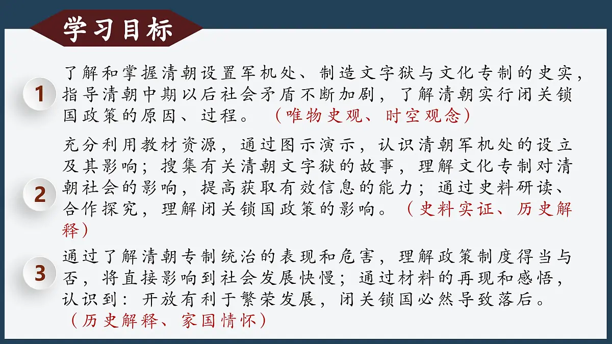 新人教版初中历史七年级下册 第19课 清朝君主专制的强化(课件)第3页