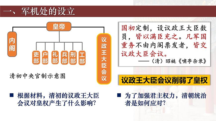 第20課 清朝君主專制的強(qiáng)化(教學(xué)課件)-2024-2025學(xué)年七年級(jí)下學(xué)期中國歷史第二冊(cè)(統(tǒng)編版2024·五四學(xué)制)第3頁