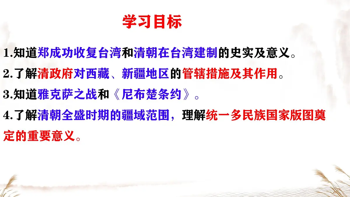 初中 历史 人教版(2024) 七年级下册(2024)第18课 清朝的边疆治理 课件第3页