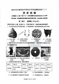 2025辽宁省葫芦岛兴城九年级中考一模历史试卷及答案