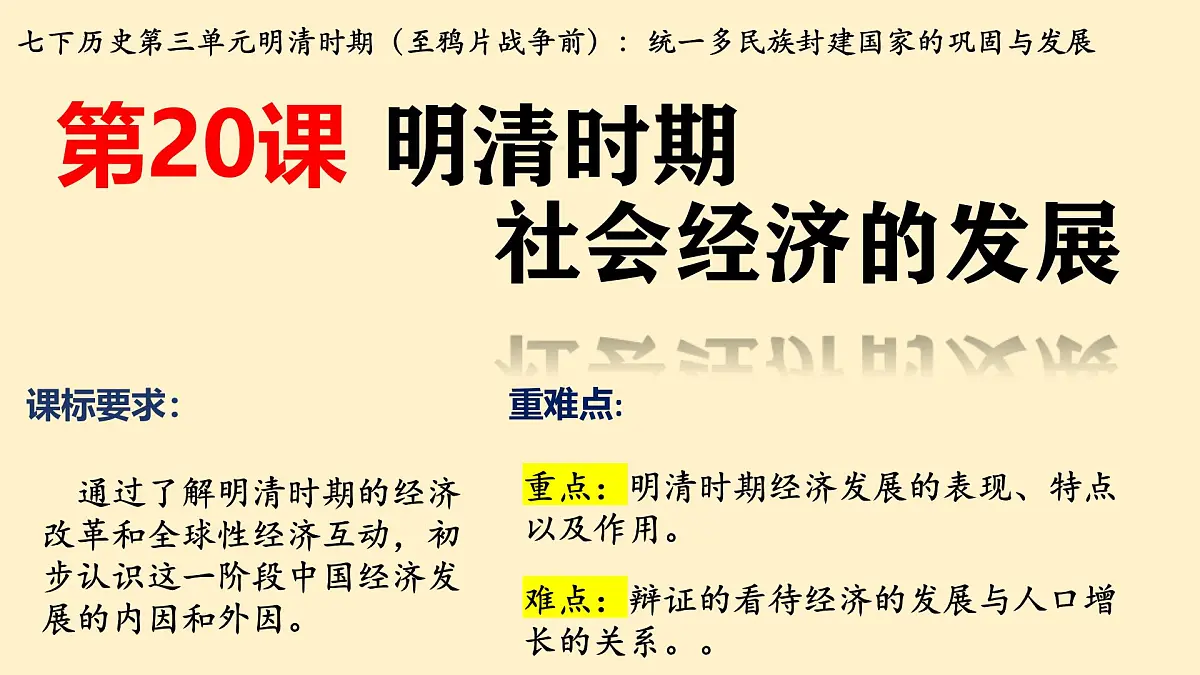 3.20+明清时期社会经济的发展++课件++2024-2025学年统编版七年级历史下册第2页