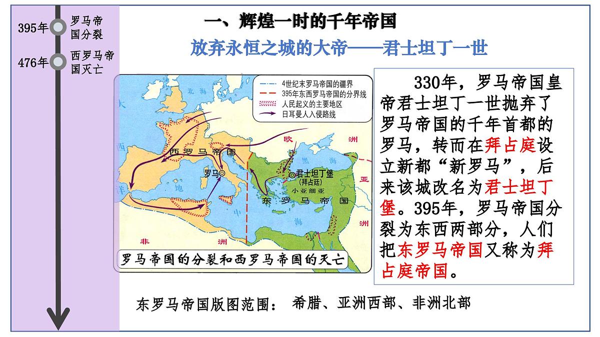 3.10 拜占庭帝国和《查士丁尼法典》课件 2025-2026学年统编版九年级历史上册第4页