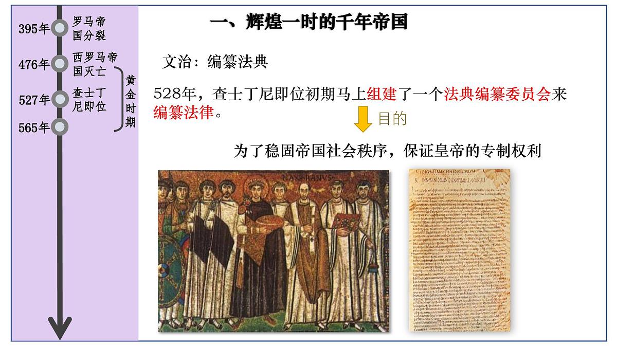 3.10 拜占庭帝国和《查士丁尼法典》课件 2025-2026学年统编版九年级历史上册第8页