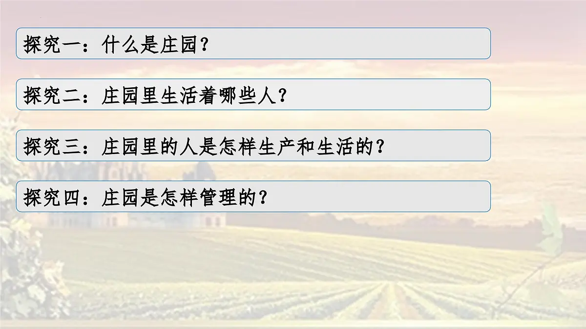 3.8 西欧庄园 课件 2025-2026学年统编版九年级历史上册第3页