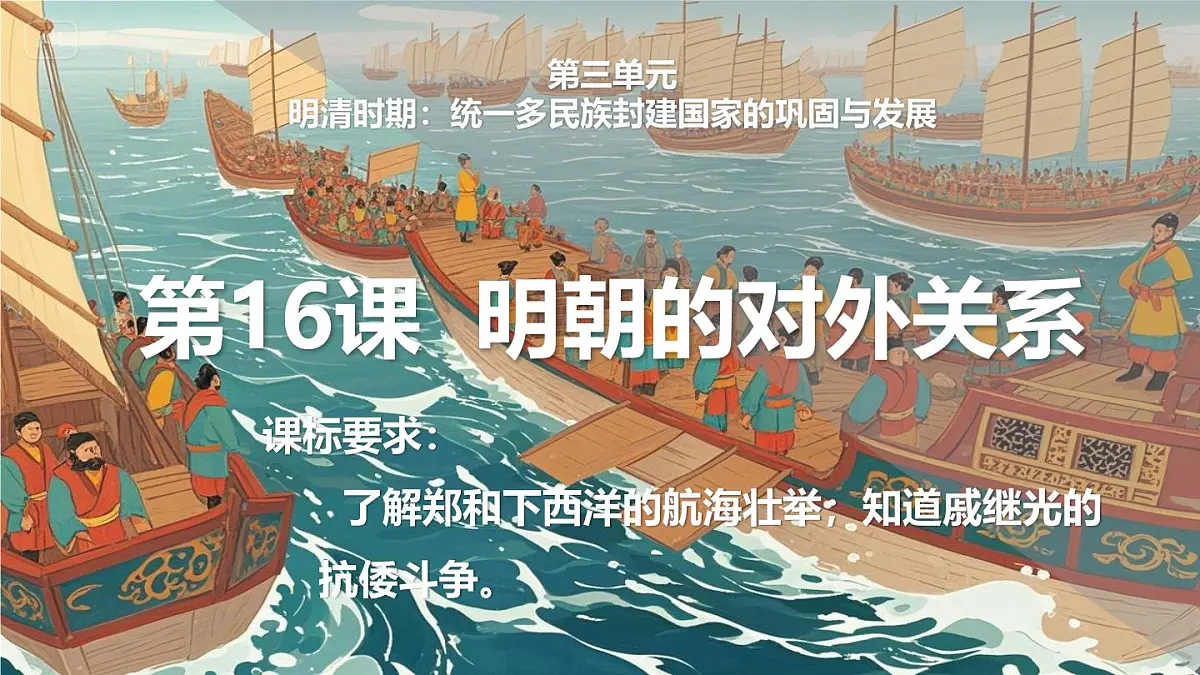 统编版七年级历史下册第16课《明朝的对外关系》课件第2页