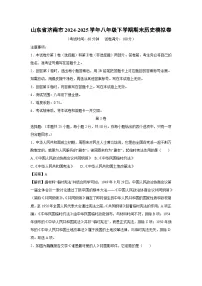历史：山东省济南市2024-2025学年八年级下学期期末模拟卷（解析版）
