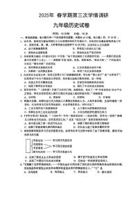 2025年江苏省盐城市盐都区中考三模历史试题(中考模拟)