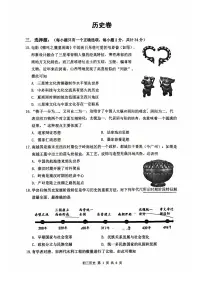 2025年深圳市多校中考模拟质量检测历史试卷含答案