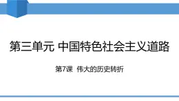 人教版2025年春八年級下冊歷史教學課件 第7課 偉大的歷史轉(zhuǎn)折