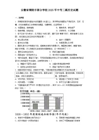 安徽省铜陵市部分学校2025年中考三模历史试题（解析版）