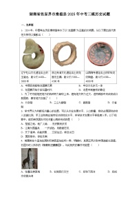 湖南省张家界市桑植县2025年中考三模历史试题(解析版)