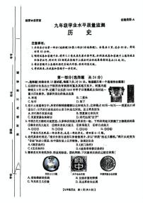 2025年陕西省榆林市榆阳区第十三中学九年级历史下学期学业水平质量监测试题（中考模拟）