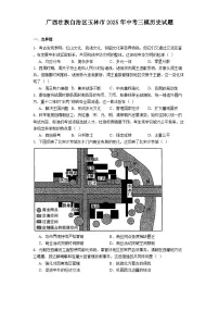 广西壮族自治区玉林市2025年中考三模历史试题（解析版）