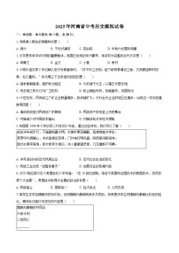 2025年河南省中考历史模拟试卷-自定义类型